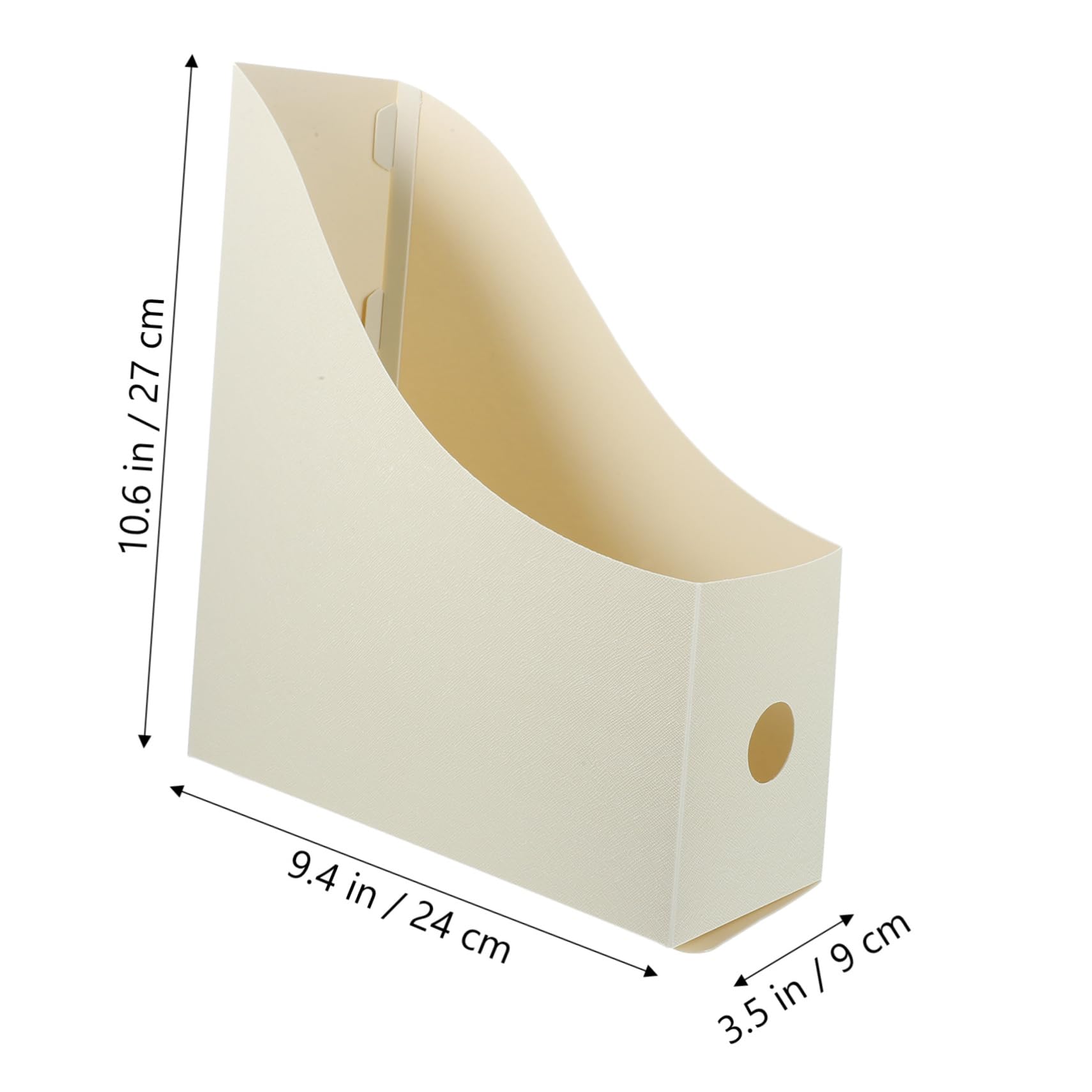 ARTIBETTER Plastic File Box 3pcs Desk File Holders Study Desk Organizer Magazine Rack Book Organizers Office Storage