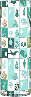 Retro Checkerboard Squares Ocean Vase for Table Decorations, Plastic Flower Vase for Home Decor, Christmas,Wedding,Bedroom,Living Room