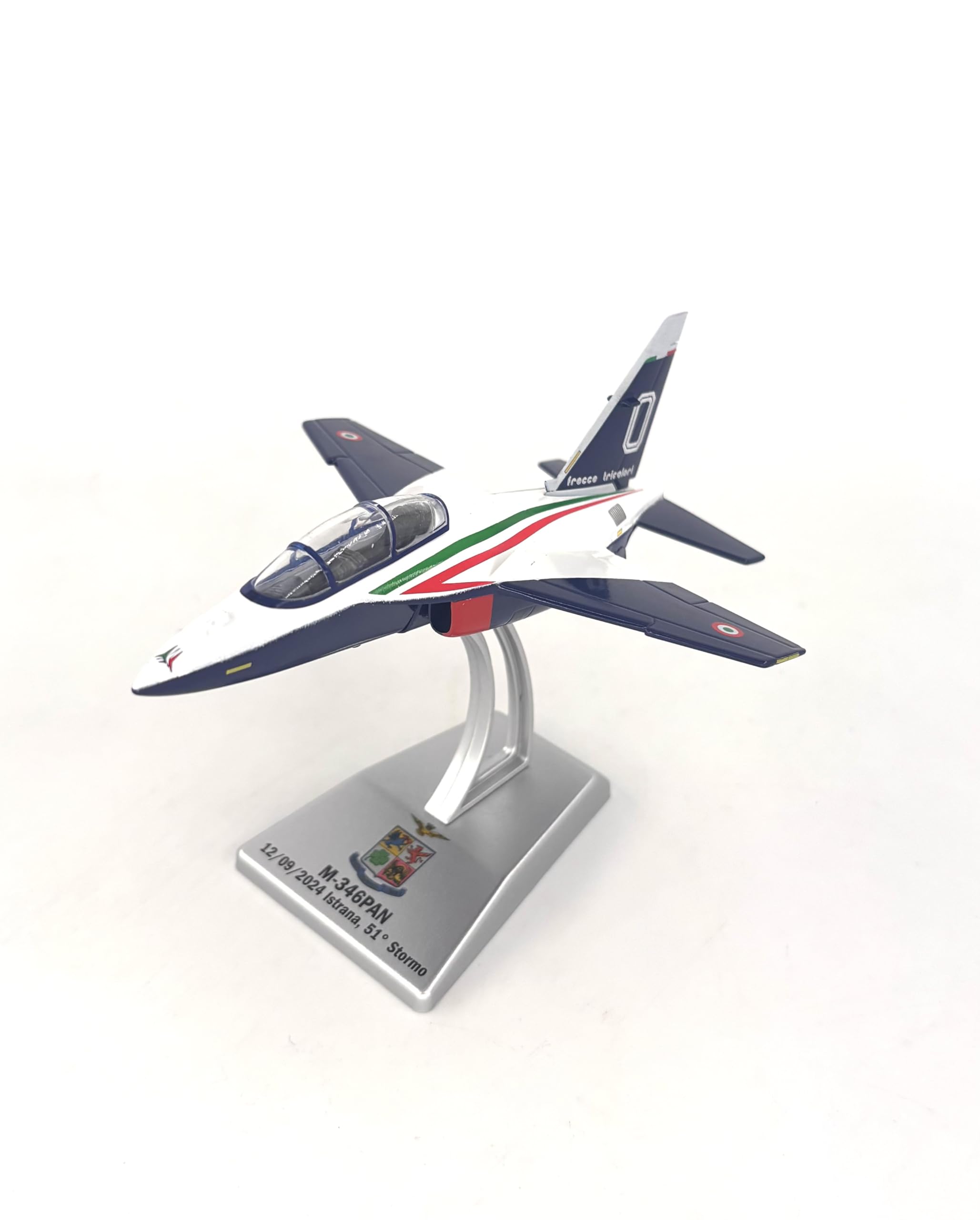 Italeri 48267 M-346 PAN Pony 0 nuovo aereo destinato a Frecce Tricolori (presentazione del 12 Settembre 2024), Scala 1:100, Die Cast Model/Modello in metallo montato