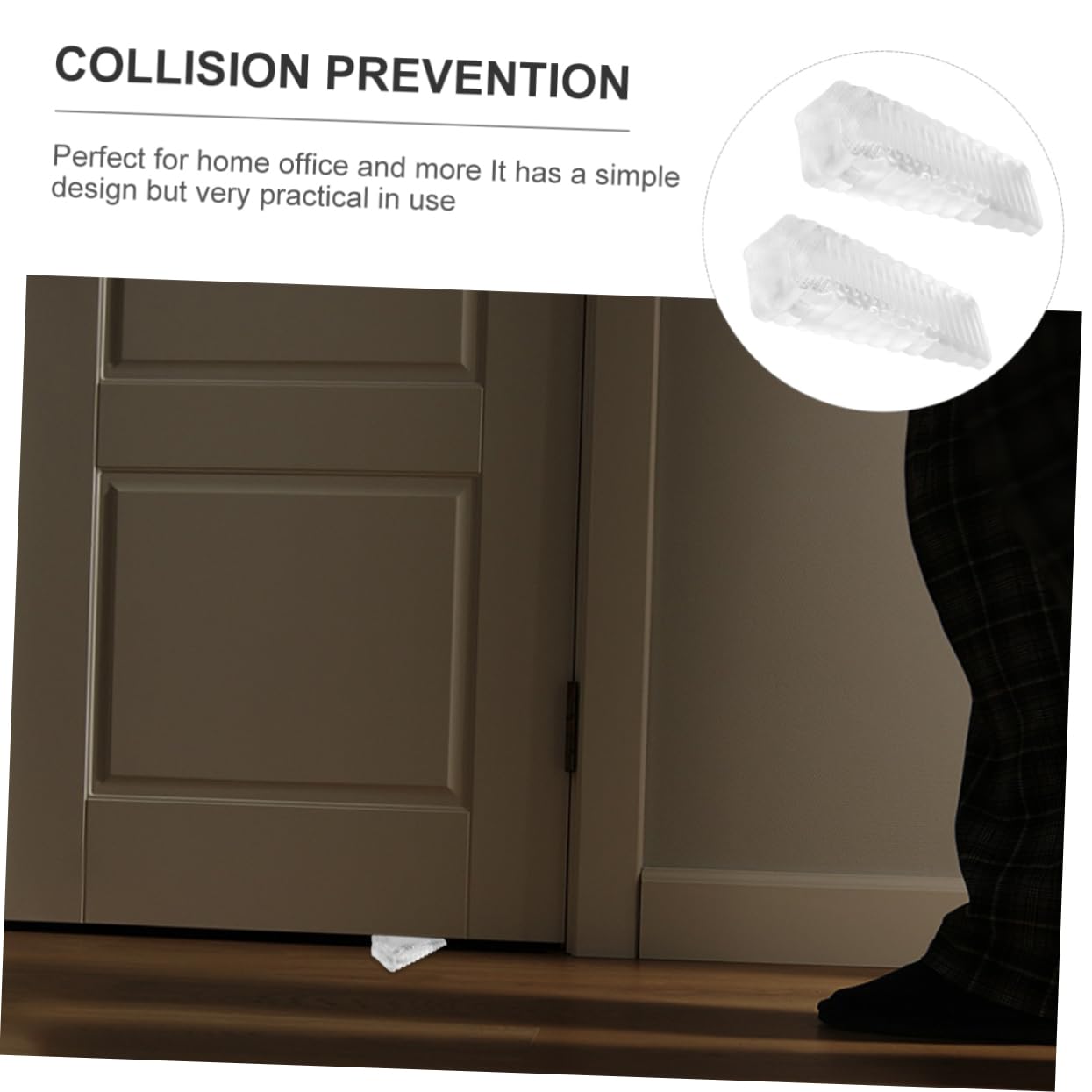 Tope para Puerta de Seguridad para Niños 8piezas de PVC, Cuña Antideslizante para Protección de Dedos Hogar u Oficina