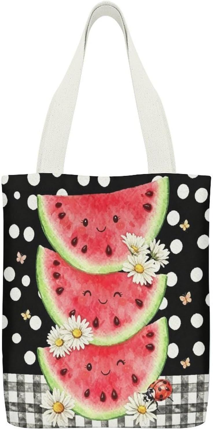 Watermelons Canvas Tote Bag Shoulder Bag Handbag