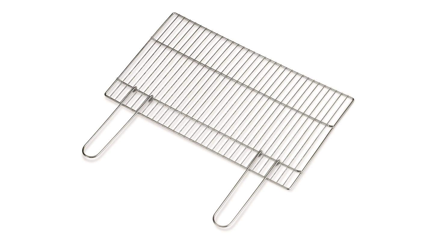 GRIGLIA GRATICOLA BISTECCHIERA ACCIAIO BARBECUE BBQ BRACIERE 45 x 33 CM FRA 144480