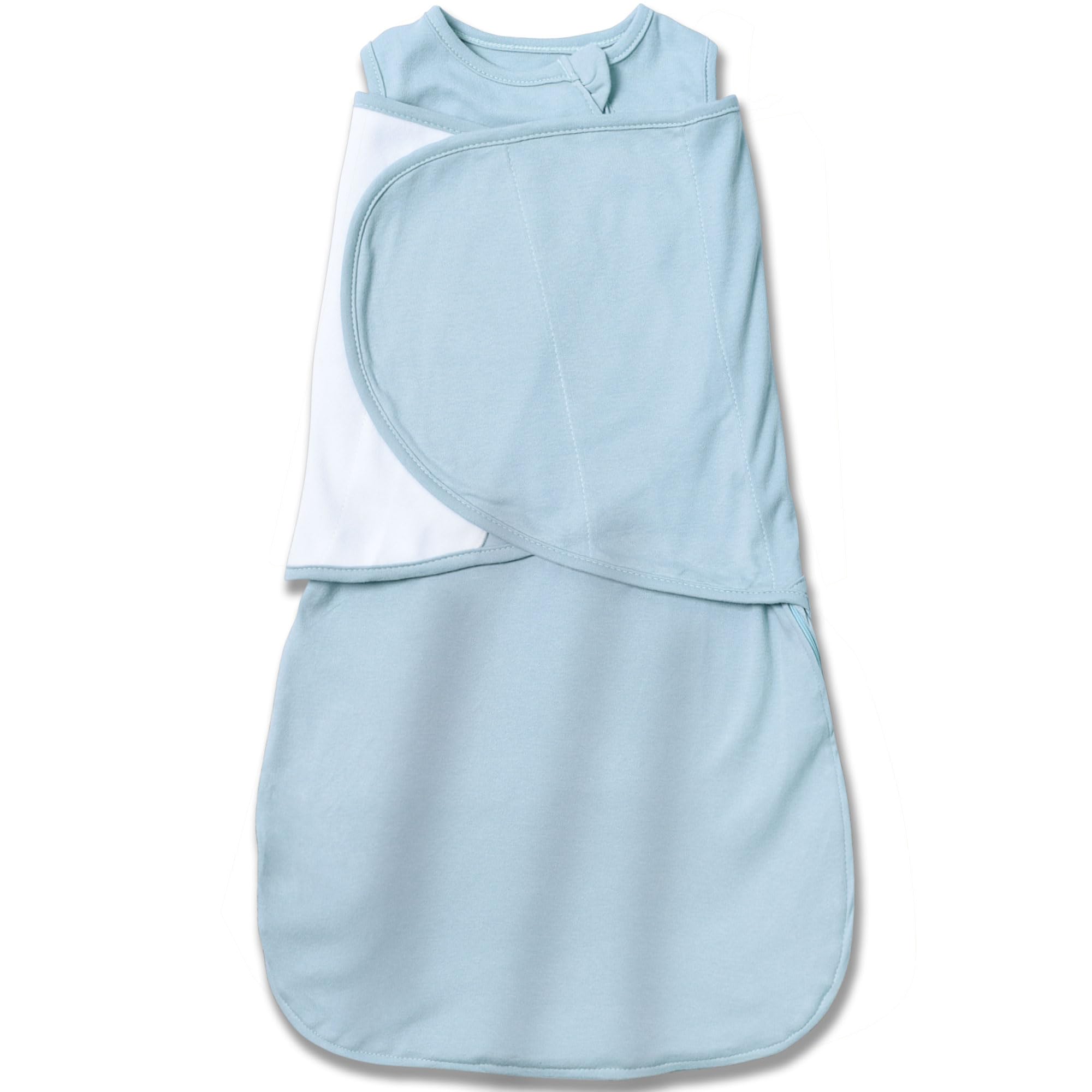 Baby Sleep Sack Swaddle,Swaddles 3-6 Months,3-Way Adjustable Wearable Transition Blanket Boy And Girl,100% Cotton,TOG 1.0(Cyan)
