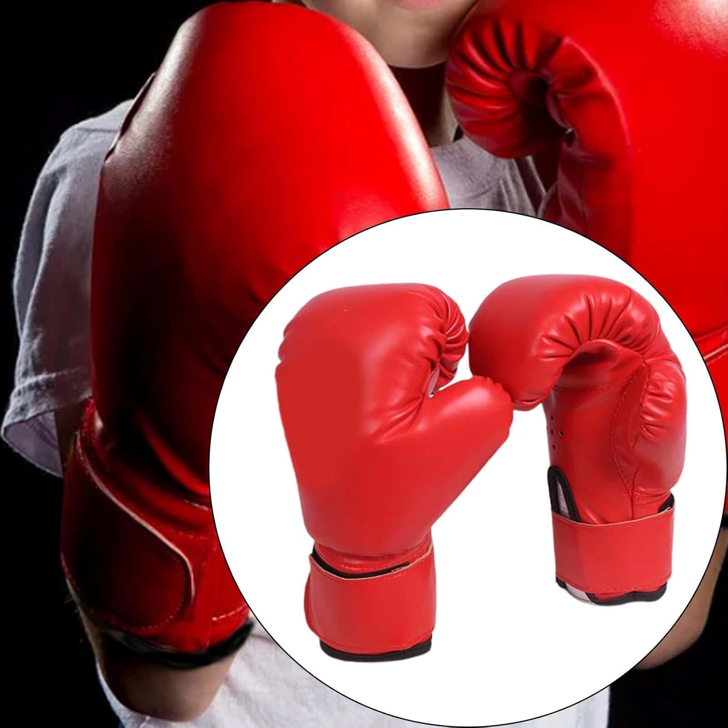 ** similar to** Punching Gloves Punch Mitts Breathable Sparring Gloves Training Boxing Gloves for Workout Children Beginners Red