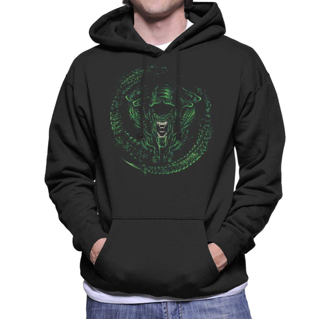 Queen Green Alien Men's Hooded Sweatshirt