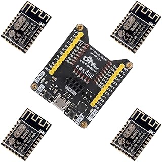 Stemedu ESP8266 Flash Downloader with 4PCS ESP-F for ESP-01S ESP-07 ESP-07S ESP-12E ESP-12F ESP-12S Fixture Board