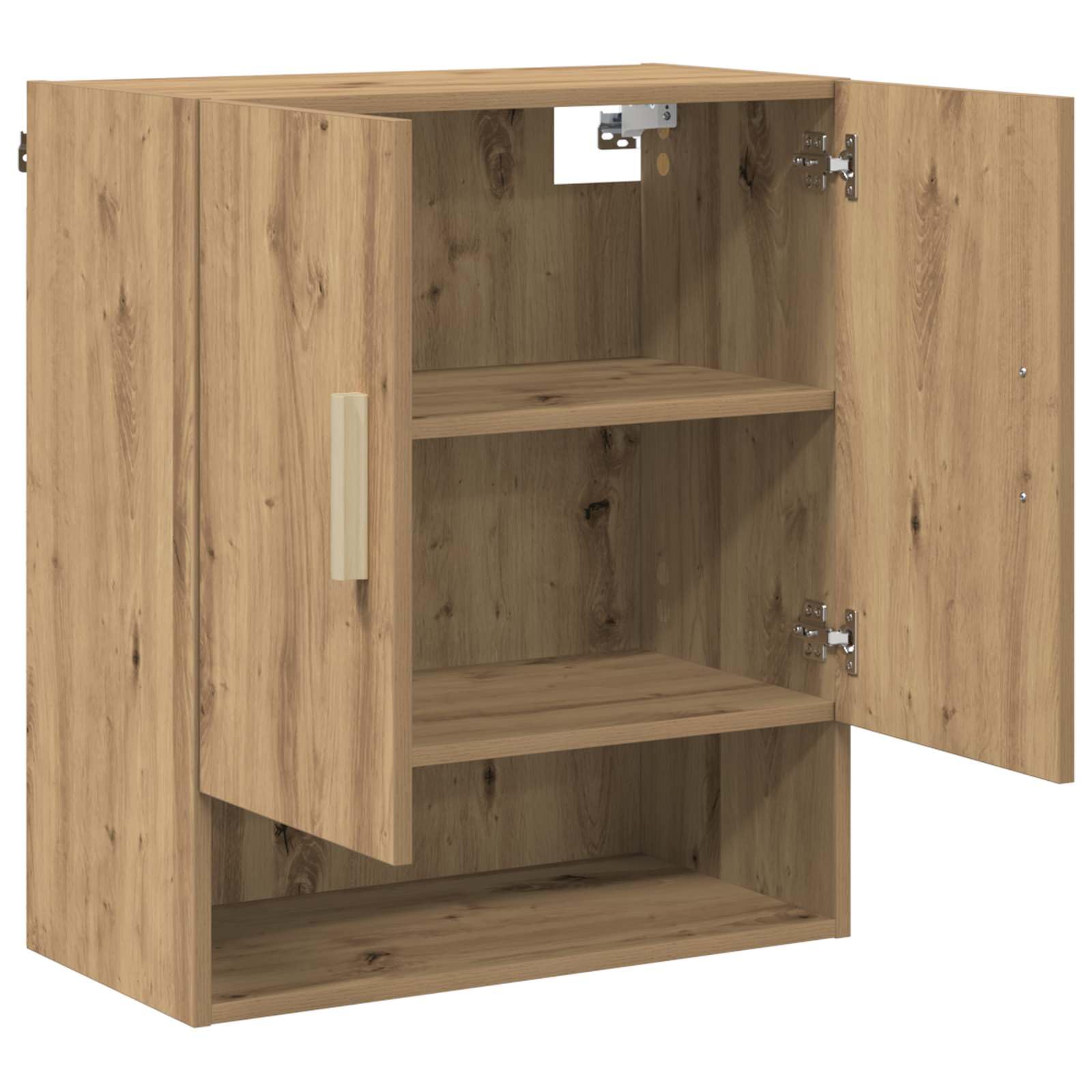 vidaXL Armario de Pared Roble Artesanal 60 x 31 x 70 cm, Soluciones de Almacenamiento Elegantes, Mueble de Pared Rectangular, Organizador Compacto para Decoración de Sala