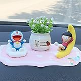 YANYA車のインテリアアクセサリー どらえもん車の装飾漫画 かわいいロボット猫車センターコンソール装飾用品(18)