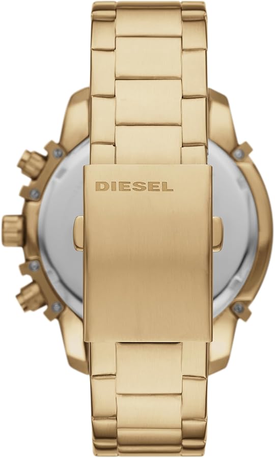 DIESEL ゴールド クロノグラフ メンズウォッチ Amazon.co.jp: Diesel メンズ 48mm グリフドクォーツ ステンレス