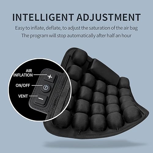 Miniatura 4 de Cojín de asiento inflable USB portátil para asiento de automóvil, silla de oficina, almohadilla para silla de ruedas, antiescaras ortopédicas,