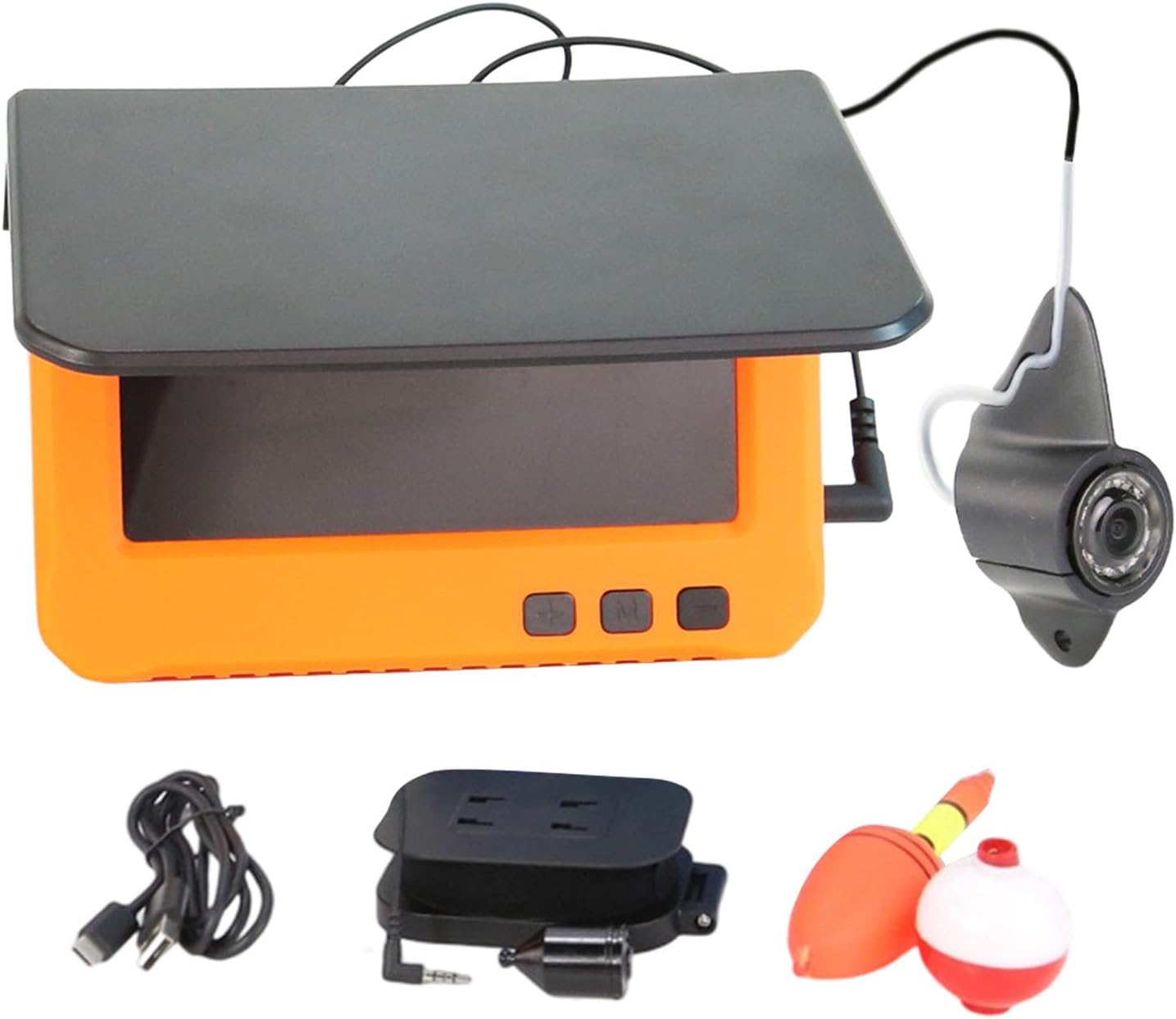 水中釣りカメラ、7インチLCDモニター1000TVL防水魚群探知機