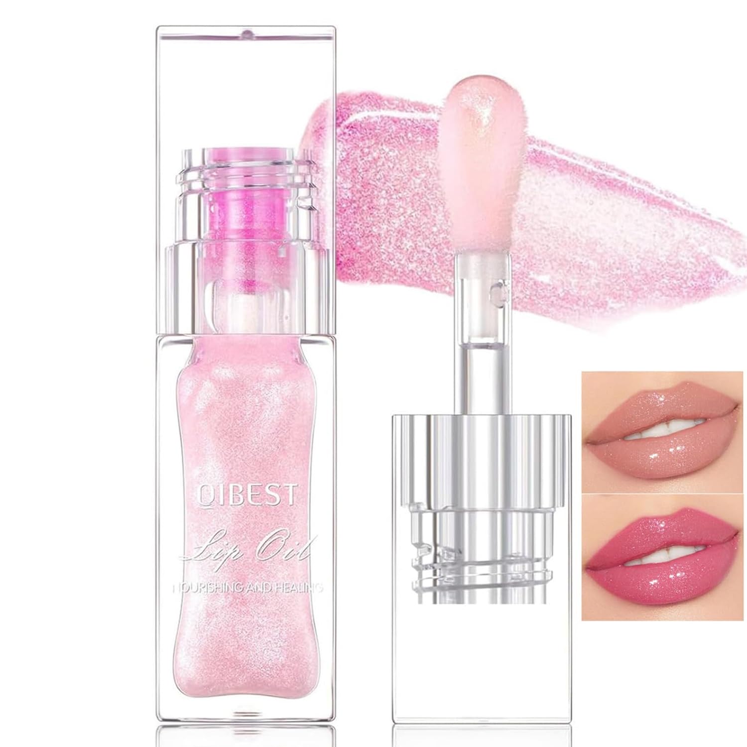 Miniling Cosmetics Color Changing Lip Oil, Magic Color Changing Lip Glow Oil, Hydrating Lip Gloss Glimmer Glow Lipstick, Magic Color Changing Lip Oil V2, Lip Plumper Gloss