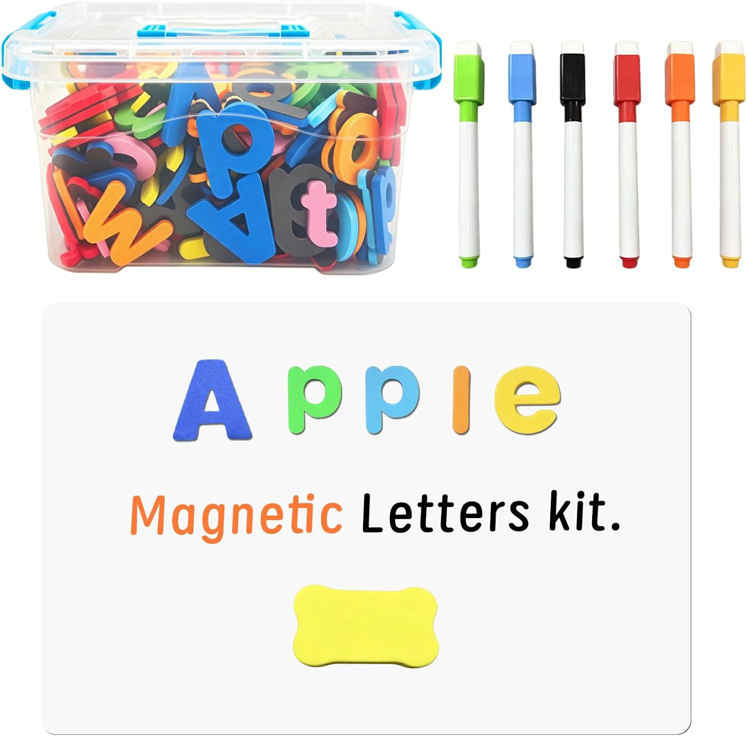 UJL 238Pcs Fridge Magnets Magnetic Letters Alphabet Magnets Preschool Toys | Refrigerator Magnets for Toddlers Magnetic Letters for Kids Classroom Must Haves Preschool Spelling and Learning