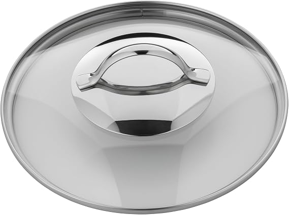 Silit Milk Pot 14 cm Approx. 1.7L Achat Pouring Rim Glass Lid Stainless Steel Polished Suitable for Induction Hobs Dishwasher-Safe