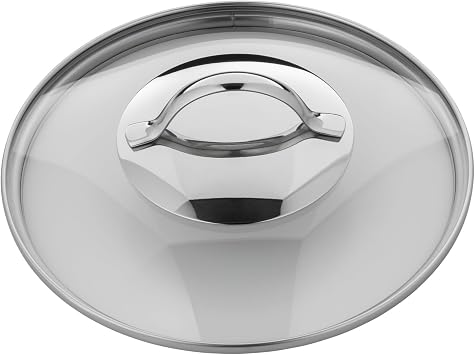 Silit Milk Pot 14 cm Approx. 1.7L Achat Pouring Rim Glass Lid Stainless Steel Polished Suitable for Induction Hobs Dishwasher-Safe