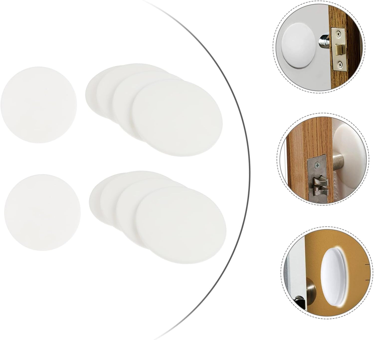 10pcs Collision Door Mat Cabinet Bumpers Soundproof Door Protector Pads