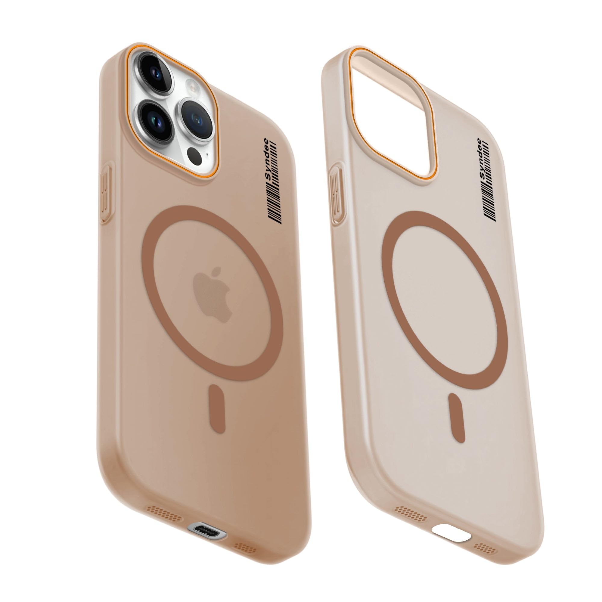 DL3 Mobilak Case Back Cover for iPhone 11 Pro Max 6.5-Inch, Sleek Frosted Translucent Back Only Compatible with Wireless Magnetic Accessories | Anti-Scratch Shockproof Phone Case (Brown)