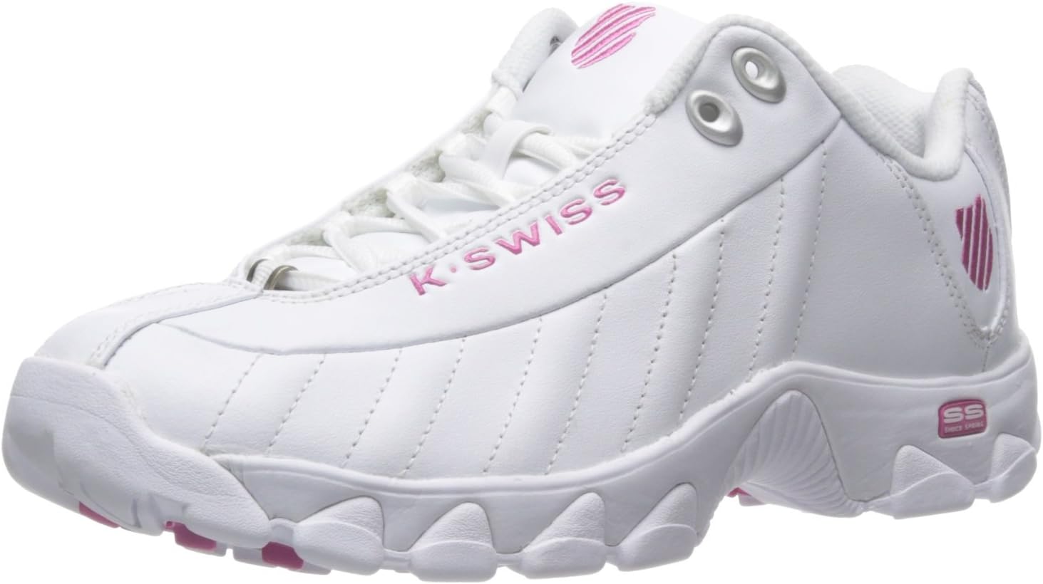 K-Swiss Women's ST329 CMF Sneaker, Wide Tennis Walking Leather Shoes