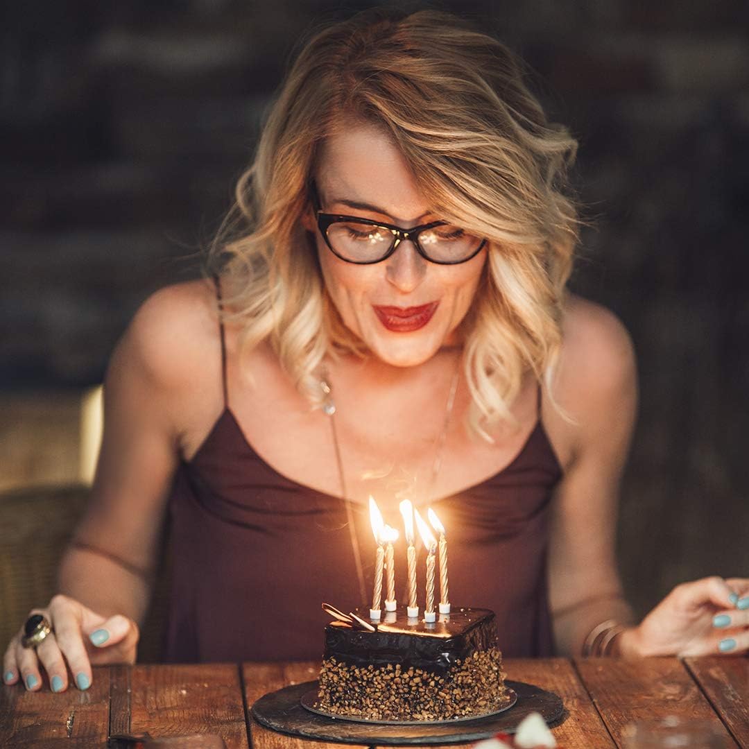 Memgift Birthday Gifts for Women 13th 16th 18th 21st 30 40 50 60 65 70 80 90 Fabulous Live Laugh Love Cake Charms Expandable Bracelet Gift Jewelry for Her - Image 3