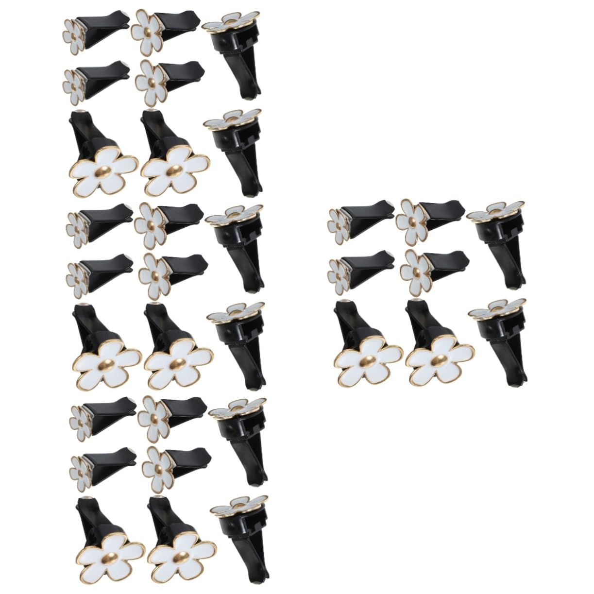 GLEAVI 4 Set Di Accessori Per Bocchette Di Ventilazione Per Auto Per Donne Clip Per Auto A Forma Di Fiore 8 Pezzi * 4
