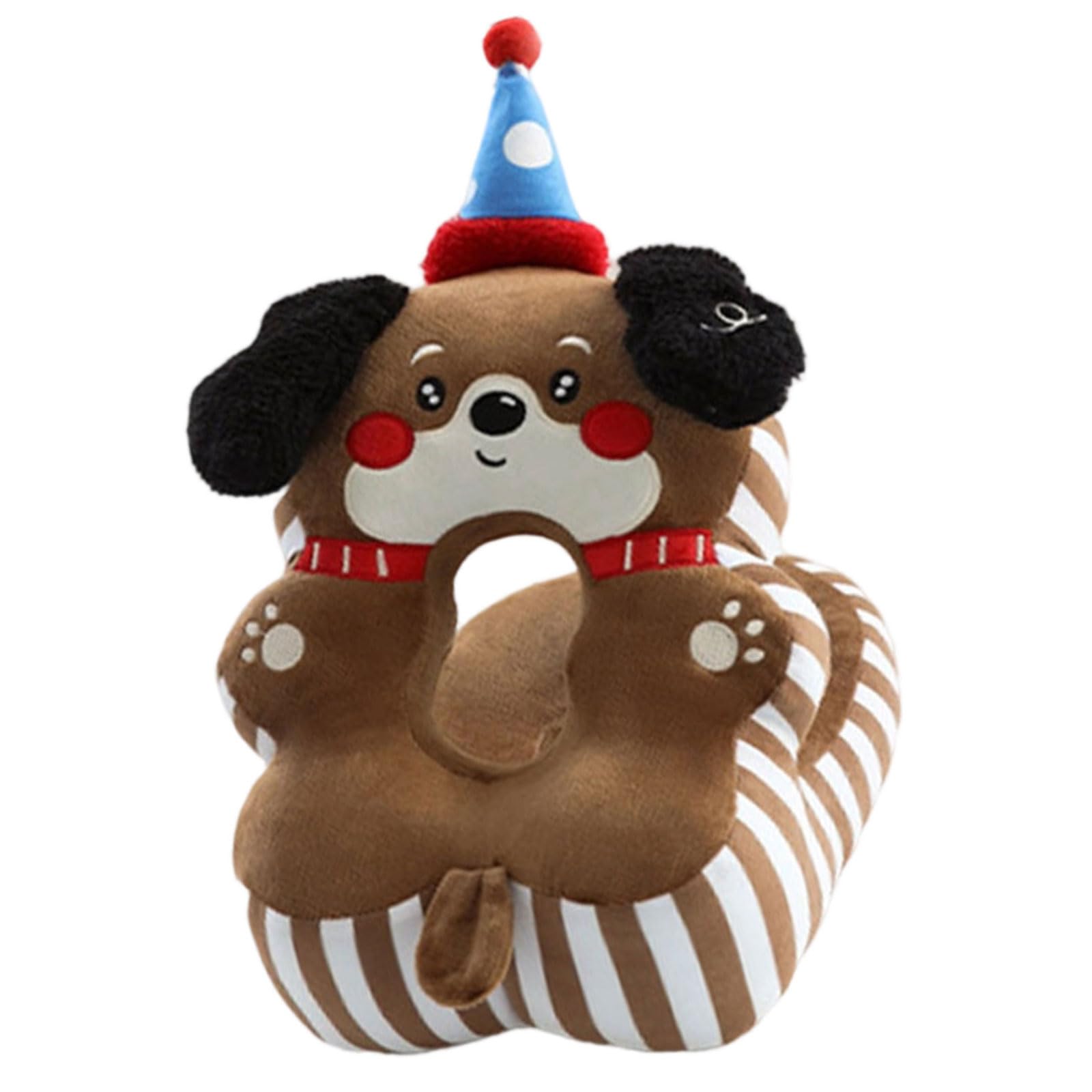 Msioytog Brown Cartoon Shape Travel Rests Pillow Breathable Materials Great For Home Offices Or Commutes Cartoon Sleep Pillow