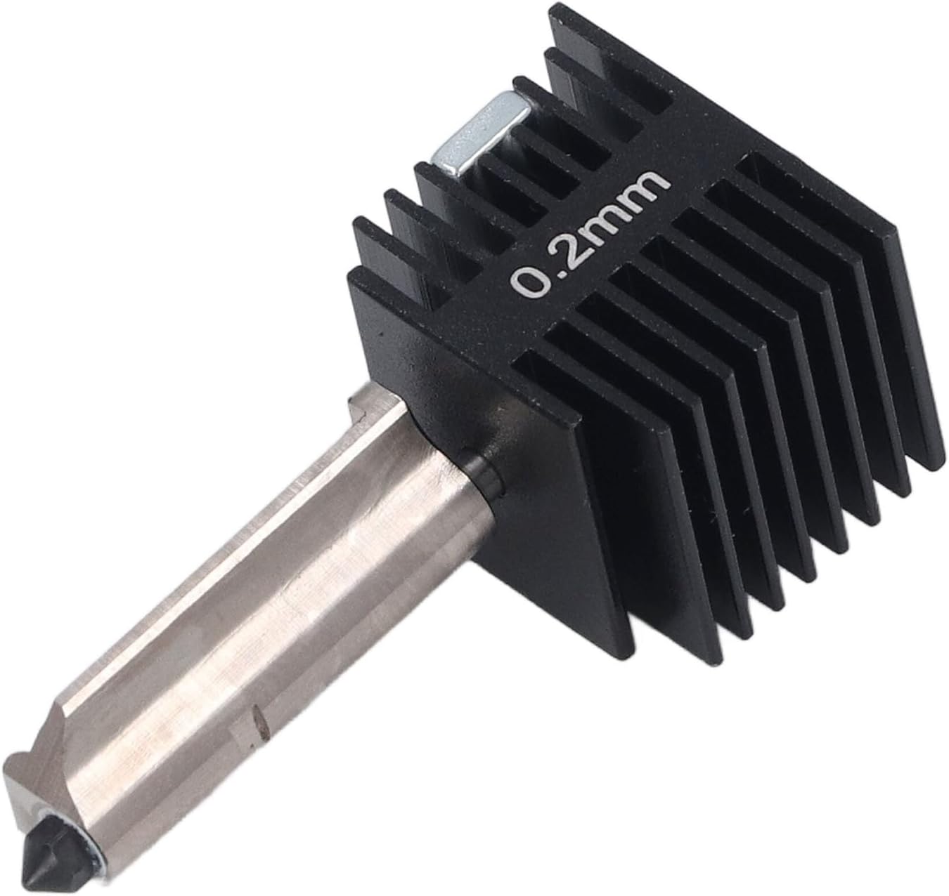 Hotend Assembly Kit, Hotend Extruder Replacement with Removable Hardened Steel 0.2mm or 0.4mm Nozzle Hotend, for or Mini 3D Printer (0.2mm)