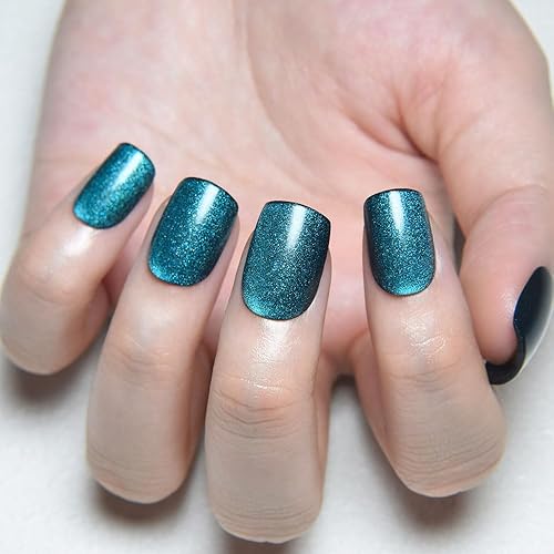 Vista 318 de evpct-Kit de 2 piezas de polvo metálico dorado y plateado con efecto espejo cromado para uñas; pigmento de uñas holográfico iridiscente camaleónico