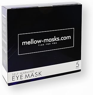 Mellow Masks, 5 Pack of Self Heating Eye Masks - Heated Mask for Relaxation and Sleeping - Help with Blepharitis Treatment, Tired and Dry Eyes - Hot Compress Pads for Puffy Eyes Treatment (Lavender)