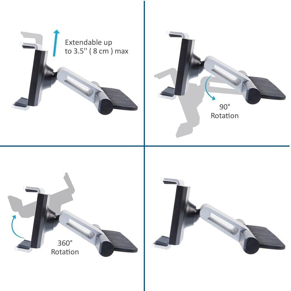 Car Mount, KimHee CD Slot Car Mount Holder Cradle for iPhone 7/6s/6/6s , Samsung S7/S6/edge, Moto, HTC, Sony and all the phone 3.5-5.4 inch