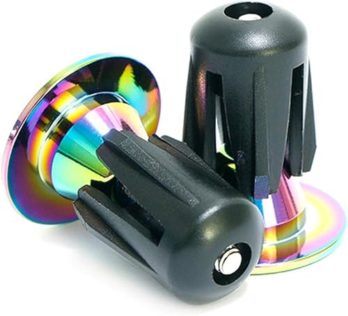 Miniatura 5 de Youngy 1 par de manillar de bicicleta de aluminio empuñaduras de barra de mango tapón de extremo