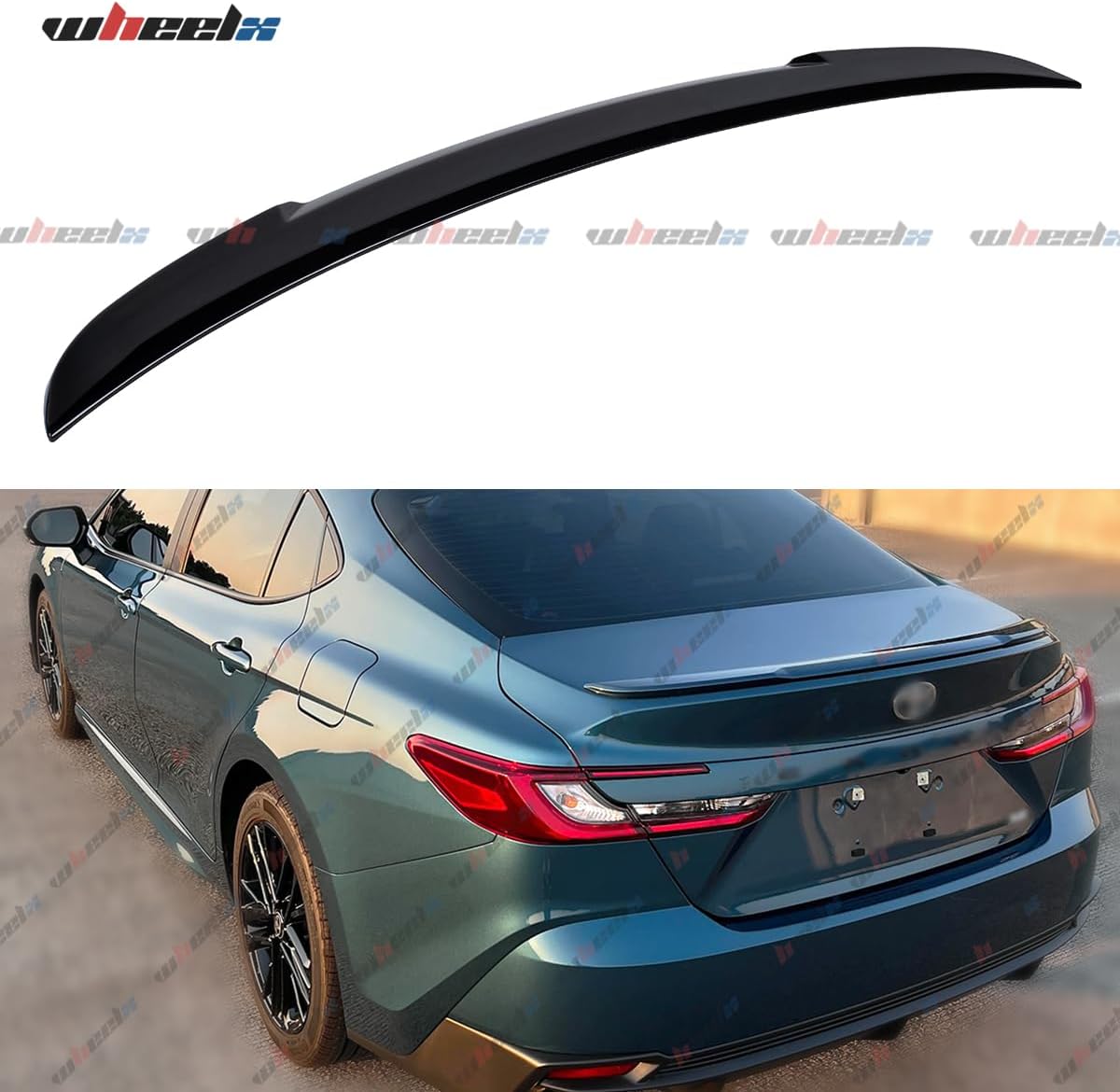 2025-2026 Compatible with Toyota Camry, Rear Trunk Spoiler, OE Duckbill Style, Gloss Black ABS – WheelX