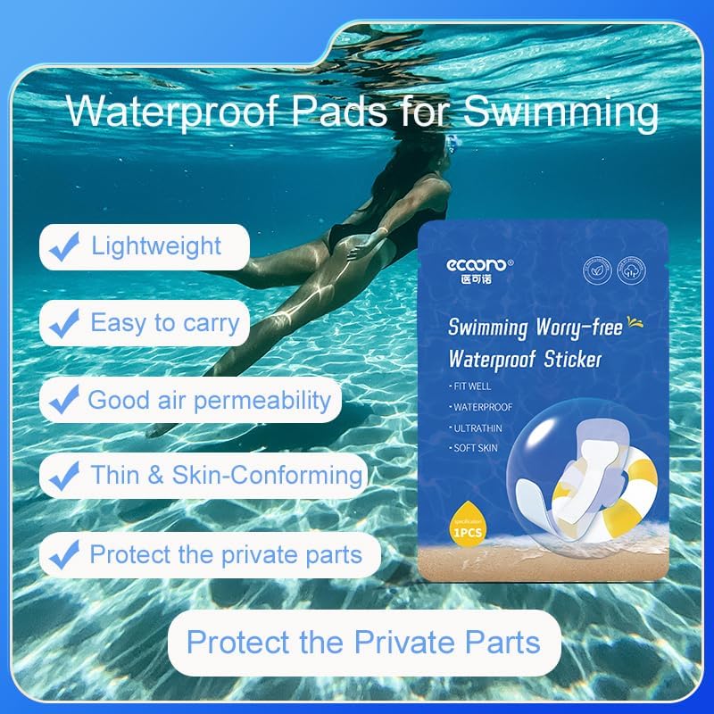 Waterproof Pads for Swimming Ideal for Pool, Beach, Spa & Water Sports (Individually Wrapped) image 4