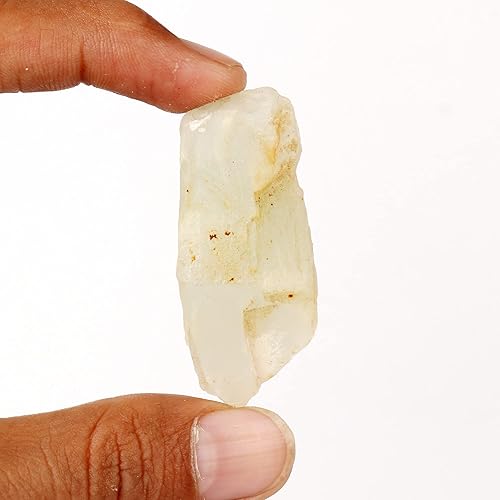 Miniatura 2 de GEMHUB Rodaja de piedra lunar blanca natural de 117.9 CT, piedra lunar muy hermosa, joyería hecha a mano que hace piedra suelta