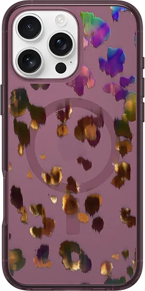 OtterBox iPhone 16 Pro Max Symmetry Series Clear Case - Leopard Shift Pink