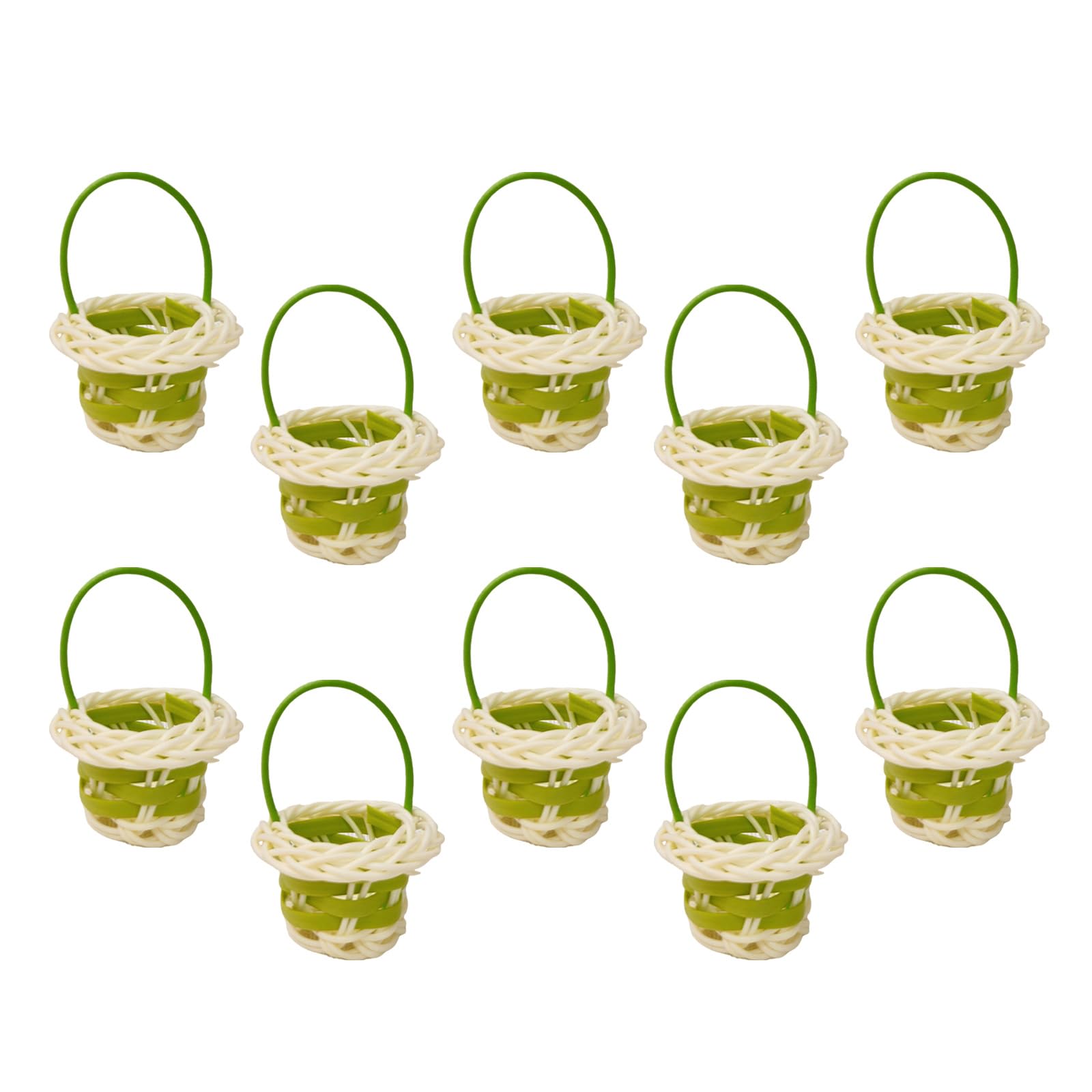 10PCS Small Weaving Baskets Multipurpose Use in Kitchen Bedroom or As Party Decorations Storage Basket Home Decors Miniature Basket
