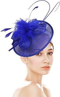 Amazon.com: Royal Blue Wedding Hat Veil