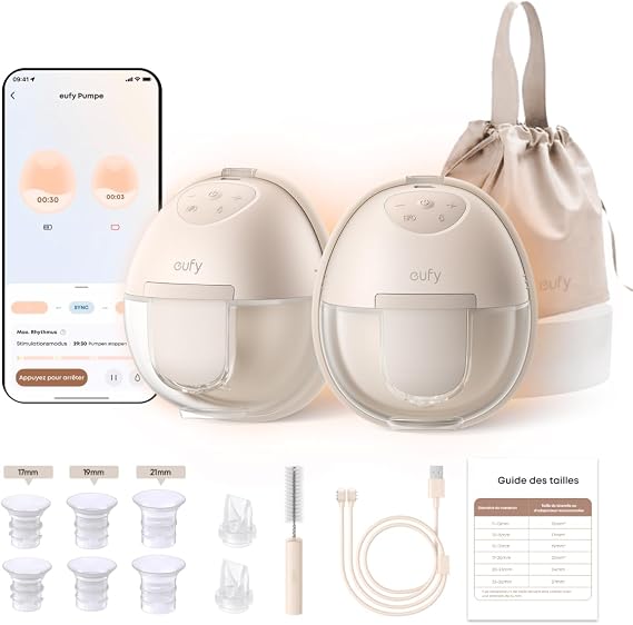 eufy eufy S1 Tire-Lait Électrique Mains Libres Chauffant Intelligent