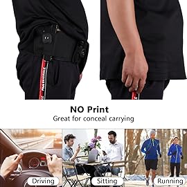 Belly Band Holsters for Concealed Carry: Aomago Gun Holster for Women | Men Fits Glock | Smith Wesson | Taurus | Ruger and More Breathable Neoprene - Waistband Holster for Most Pistols and Revolvers