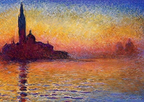 Amazon.co.jp: Roya art-san Giorgio Maggiore at Duskハンドペイント 