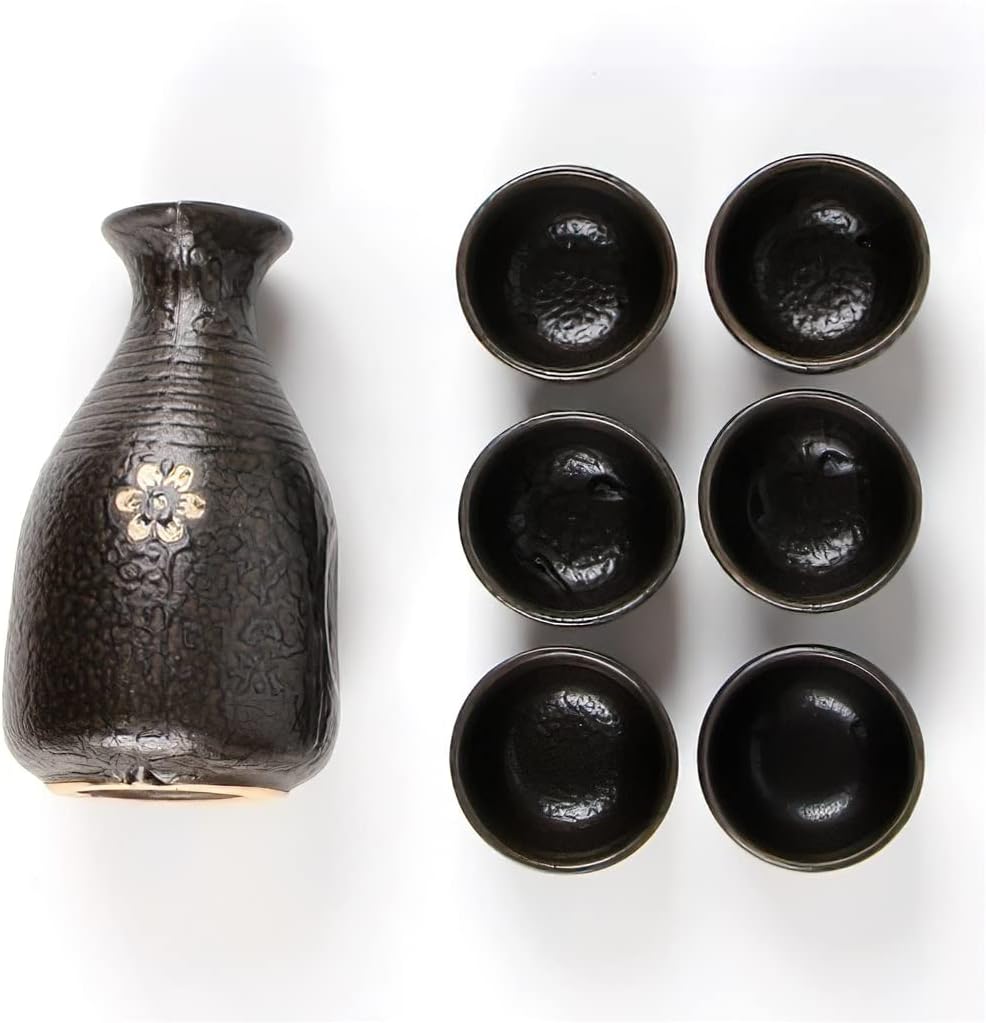 Set da Sake tradizionale, Vaso da vino in Ceramica, bicchieri da 300 ml, in porcellana, decorazione da bar giapponese, forniture per la cucina domestica, bicchieri