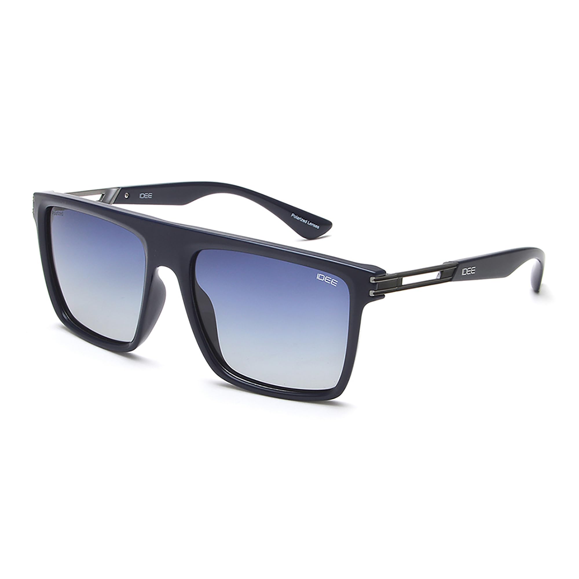 IDEE Gafas de sol 100% con protección UV para hombre, talla L, forma cuadrada, IDS2957C4PSG