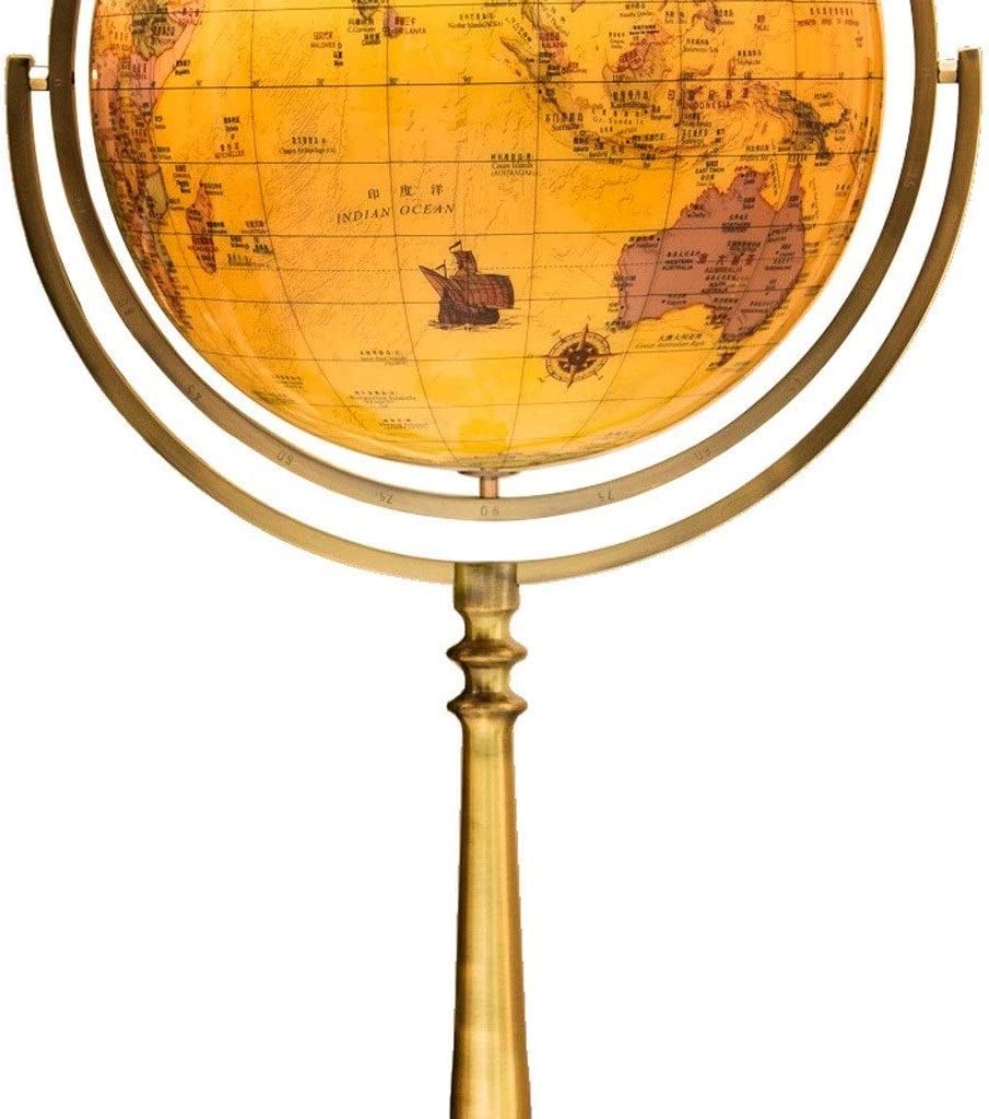 POCHY Mappamondi Mappamondi geografici Mappamondo educativo con Rotazione Universale a 720 ° Mappamondo a Doppia Sfera per scrivania Famiglia Ufficio Scuola Pratico Moda