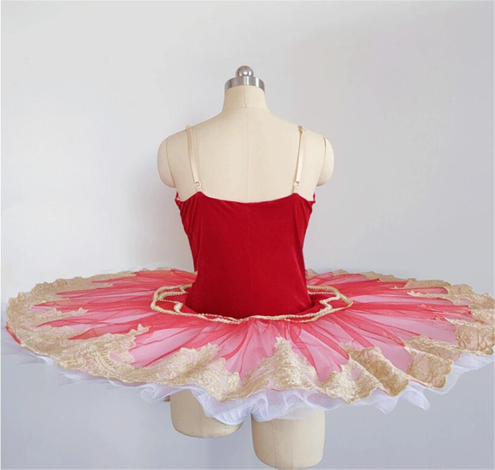 Gonna da Ballo per Bambina tutù Balletto Body da Danza in Cotone Senza Maniche con Gonna da Competizione E da Festa Abiti da Ballo per Esercitarsi (A1504)