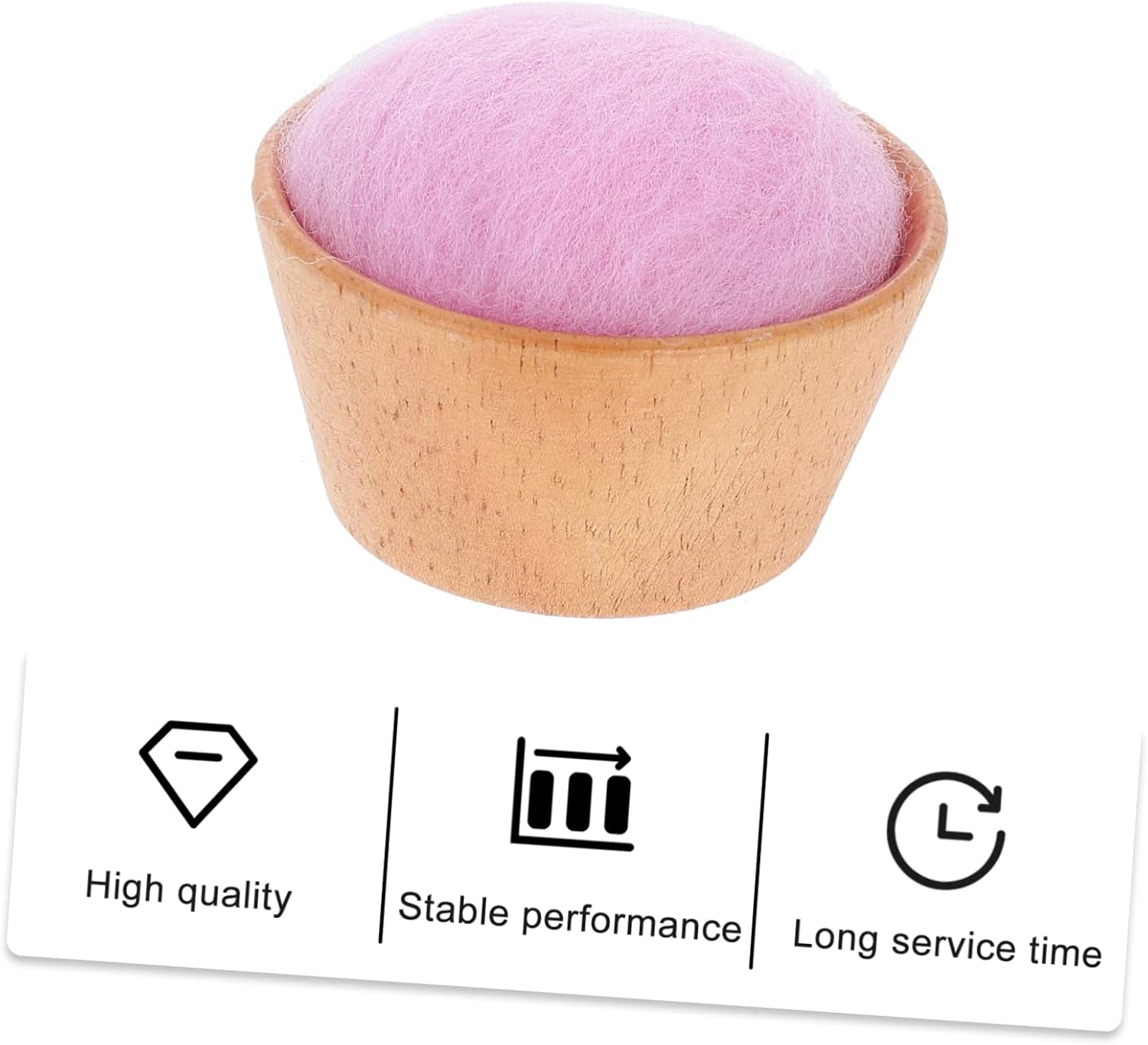 Operitacx 1pc Handmade Wool Ball Pin Cushion Needle Organizer for Sewing Multi-Functional Pincushion Creative Design for Quilting and Embroidery Safe Storage for Needles and Pins
