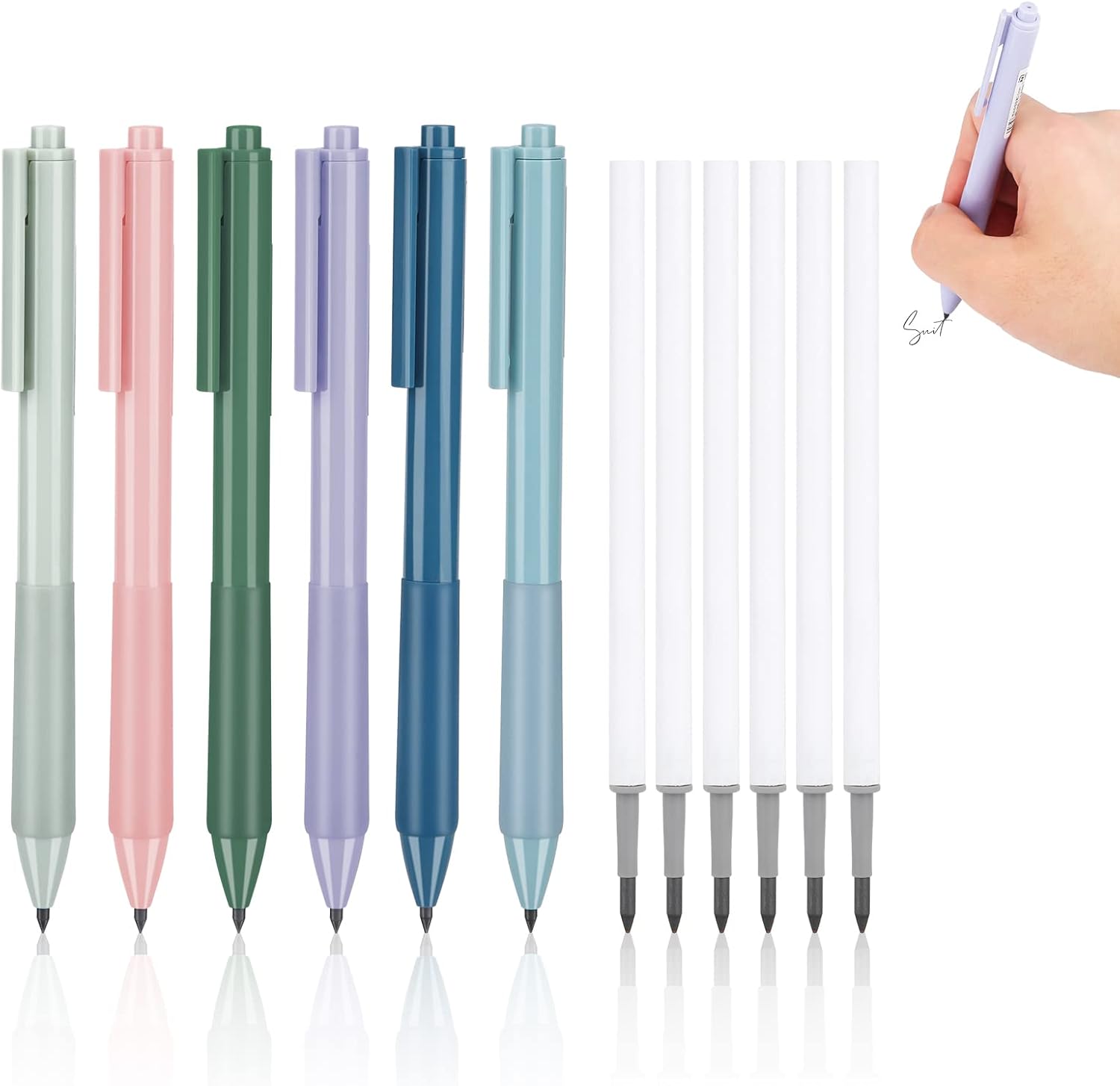AYZTKUX Infinity Pencil Set - 6 Magic Pencils With India