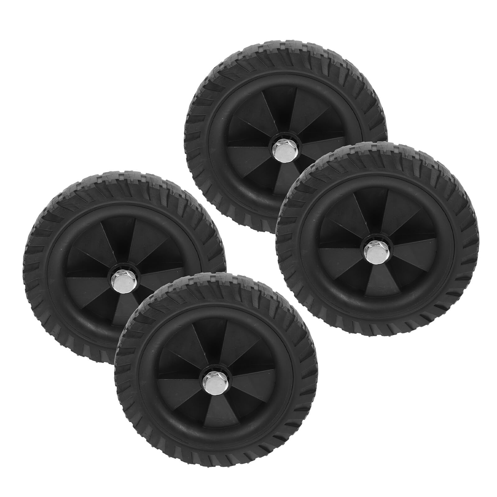 Roulettes de Compresseur D’air 6, 4 Pouces Noires, Lot de 4 Pièces
