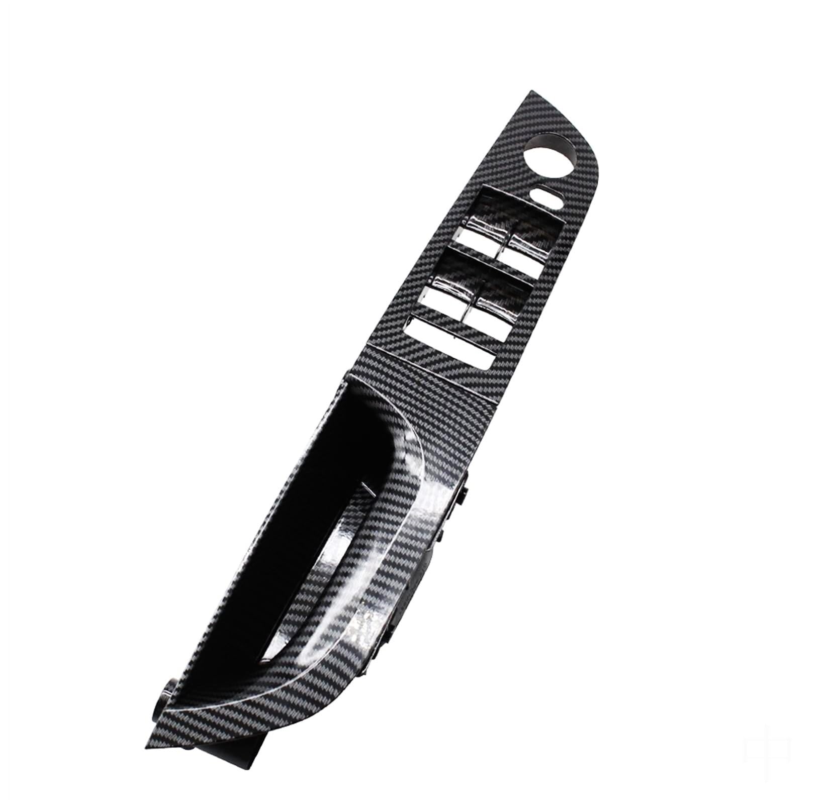 BLBNEZBZTY for BMW for 3 for Series E90 E91 2005-2013 Carbon Fiber Look Armrest Panel Door Handle Set Interior Door Handle Covers(35.5cm Lhd Low Model Short)