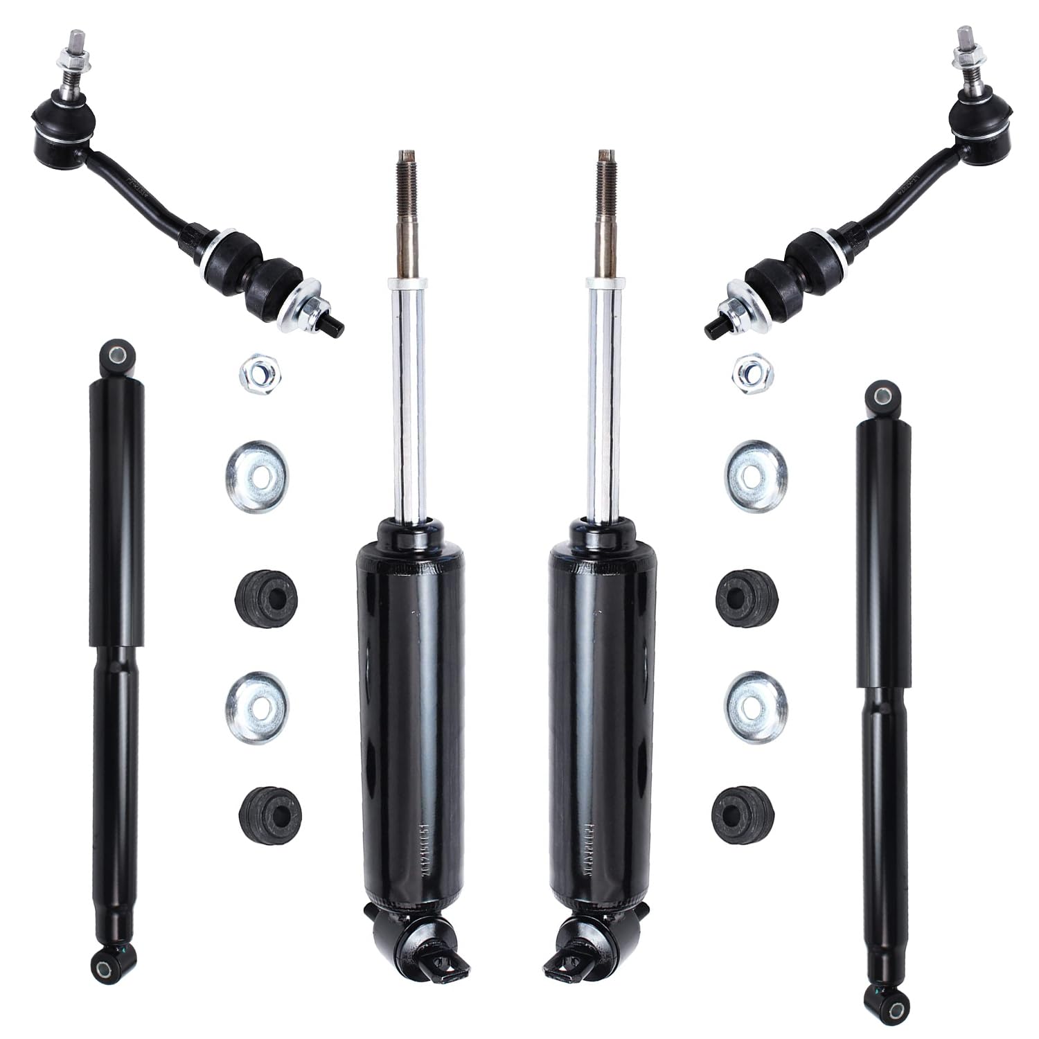 Detroit Axle - 2WD Front 6pc Shock Absorbers Kit for 97-04 Dakota