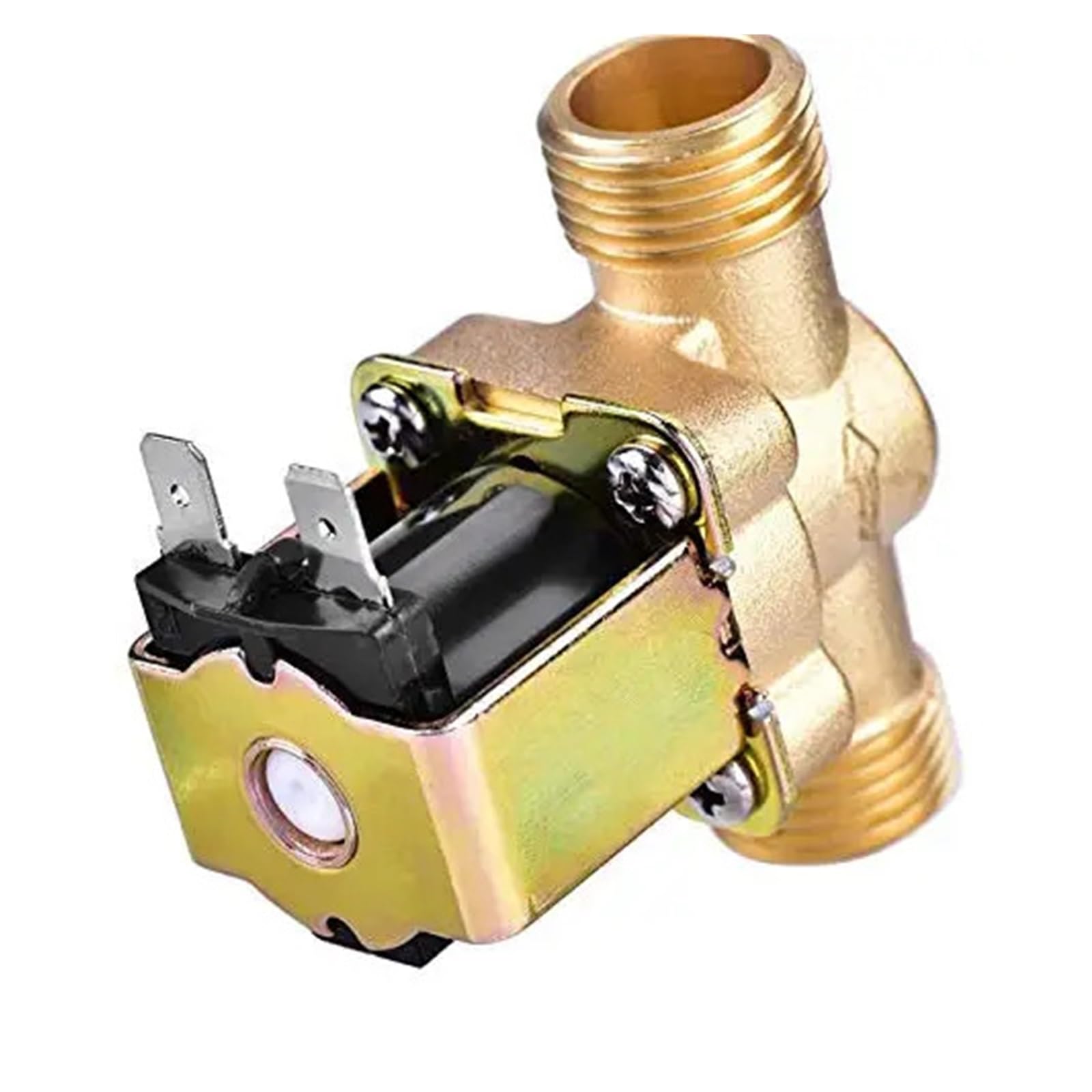 LNHHG For 12v 24v 220 G3/4'' Brass Electric Solenoid Valve Water Air Inlet Flow Switch For Solar Heater(220)