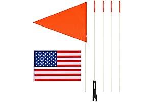Upgraded Off Road Flag with 6' Pole and High Visibility
